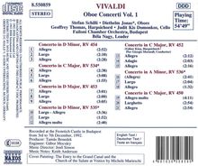 Antonio Vivaldi (1678-1741): Oboenkonzerte RV 450,452-454, CD