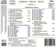 Deutsche Orgelmusik Vol.1, CD