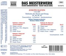 Joseph Haydn (1732-1809): Symphonien Nr.44,45,49, CD