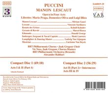 Giacomo Puccini (1858-1924): Manon Lescaut, 2 CDs