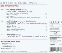 Gustav Mahler (1860-1911): Quartettsatz f.Klavier &amp; Streichtrio a-moll, CD
