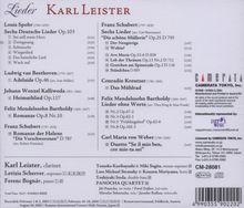 Karl Leister - Lieder, CD