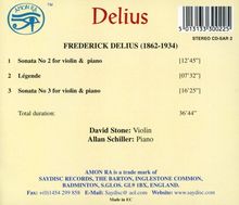 Frederick Delius (1862-1934): Violinsonaten Nr.2 &amp; 3, CD