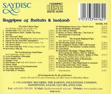 Bagpipes of Britain &amp; Ireland, CD