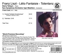Franz Liszt (1811-1886): Grande Fantaisie symphonique über "Lelio" von Berlioz für Klavier &amp; Orchester, Blu-ray Audio