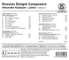 Alexander Karpeyev - Russian Emigre Composers, Blu-ray Audio