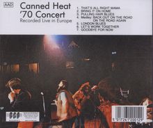 Canned Heat: Live In Europe 1970, CD