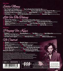 Disc One: Eddie Money. Tracks 1-20. Disc Two: Playing For Keeps. Tracks 1-9. No Control. Tracks 10-20. BGO RECORDS Logo.