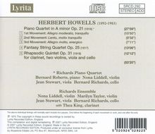 Herbert Howells (1892-1983): Klavierquartett op.21, CD