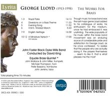 George Lloyd (1913-1998): Werke für Blechbläser, CD