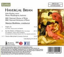 Texte: Havergal Brian, Psalm 23, By the Waters of Babylon, Doctor Merryheart. Illustration: Menschen in emotionaler Szene.