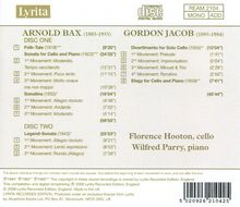 Arnold Bax (1883-1953): Sonate für Cello &amp; Klavier, 2 CDs