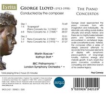 George Lloyd (1913-1998): Klavierkonzerte Nr.1-4, 2 CDs
