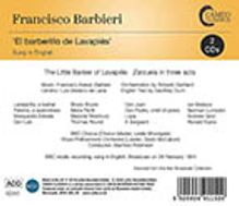Francisco Asenjo Barbieri (1823-1894): El Barberillo de Lavapies (Zarzuela in 3 Akten / in englischer Sprache), 2 CDs