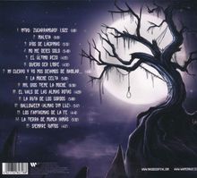 Eine Trackliste von 15 Titeln vor einem düsteren, mondbeschienenen Baum mit baumelnder Schlinge.