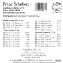 Franz Schubert (1797-1828): 3 Klavierstücke D.946, CD