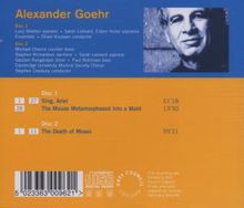 Alexander Goehr (geb. 1932): The Death of Moses, 2 CDs