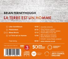 Brian Ferneyhough (geb. 1943): La Terre est un Homme, CD