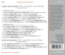Vasilli Sapellnikov - The Complete Recordings, 2 CDs
