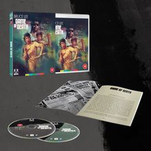 Text: BRUCE LEE GAME OF DEATH, CE LEE IME EATH, GAME OF DEATH. DVD-Cover, zwei Discs, Text-Booklet, Altersfreigabe 18.