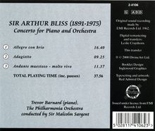 Arthur Bliss (1891-1975): Klavierkonzert, CD