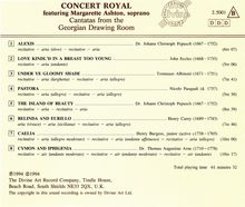 Cantatas from the Georgian Drawing Room, CD