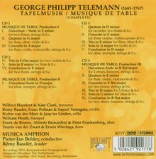 Georg Philipp Telemann (1681-1767): Tafelmusik (Gesamtaufnahme), 4 CDs