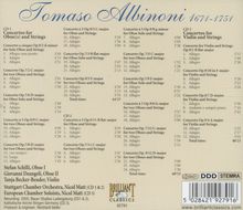 Tomaso Albinoni (1671-1751): Oboenkonzerte op.7 Nr.2,3,5-9,11,12, 3 CDs