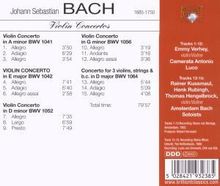 Johann Sebastian Bach (1685-1750): Violinkonzerte BWV 1041,1042,1052,1056, CD