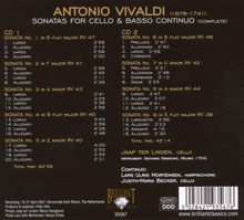 Antonio Vivaldi (1678-1741): Sonaten für Cello &amp; Bc RV 39-47, 2 CDs