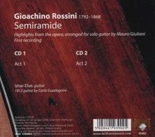 Mauro Giuliani (1781-1829): Semiramide - Highlights aus Rossinis Oper für Gitarre, 2 CDs