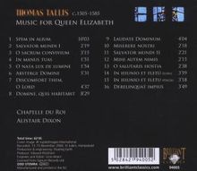 Thomas Tallis (1505-1585): Spem in Alium - Music For Queen Elizabeth, CD