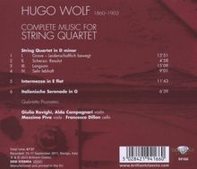 Hugo Wolf (1860-1903): Streichquartett d-moll, CD