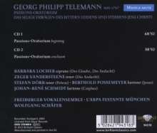Georg Philipp Telemann (1681-1767): Passions-Oratorium TWV 5:2 "Das selige Erwägen", 2 CDs