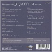 Pietro Locatelli (1695-1764): Locatelli Complete Edition, 21 CDs