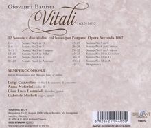 Giovanni Battista Vitali (1632-1692): Triosonaten op.2 Nr.1-6, CD