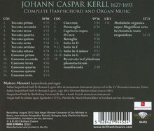 Johann Caspar Kerll (1627-1693): Sämtliche Werke für Tasteninstrumente, 3 CDs
