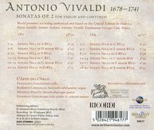 Antonio Vivaldi (1678-1741): Sonaten für Violine &amp; Bc op.2 Nr.1-12, 2 CDs