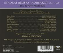 Nikolai Rimsky-Korssakoff (1844-1908): Schneeflöckchen (Snegurotschka), 3 CDs