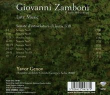 Giovanni Zamboni (1664-1721): Sonate d'Intavolatura di Leuto Nr.1, 3, 5, 8-11, CD