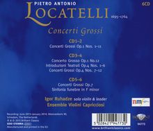 Pietro Locatelli (1695-1764): Concerti grossi op.1 Nr.1-12; op.4 Nr.4-12; op.7 Nr.1-6, 6 CDs