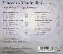 Vincenzo Manfredini (1737-1799): Streichquartette Nr.1-6, CD