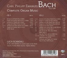 Carl Philipp Emanuel Bach (1714-1788): Sämtliche Orgelwerke, 2 CDs