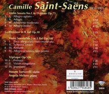 Camille Saint-Saens (1835-1921): Sonaten für Violine &amp; Klavier Nr.1 &amp; 2, CD