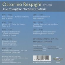 Ottorino Respighi (1879-1936): Sämtliche Orchesterwerke, 8 CDs