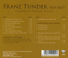 Franz Tunder (1614-1667): Sämtliche Orgelwerke, 2 CDs