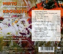 Giorgio Mirto (geb. 1972): Norwegian Memories für Gitarre &amp; Streicher, CD