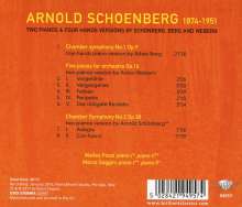 Arnold Schönberg (1874-1951): Kammersymphonien Nr.1 &amp; 2  (arr. für Klavier 4-händig &amp; 2 Klaviere), CD