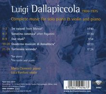 Luigi Dallapiccola (1904-1975): Klavierwerke, CD