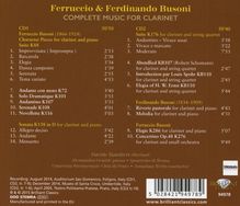Ferruccio Busoni (1866-1924): Kammermusik für Klarinette, 2 CDs